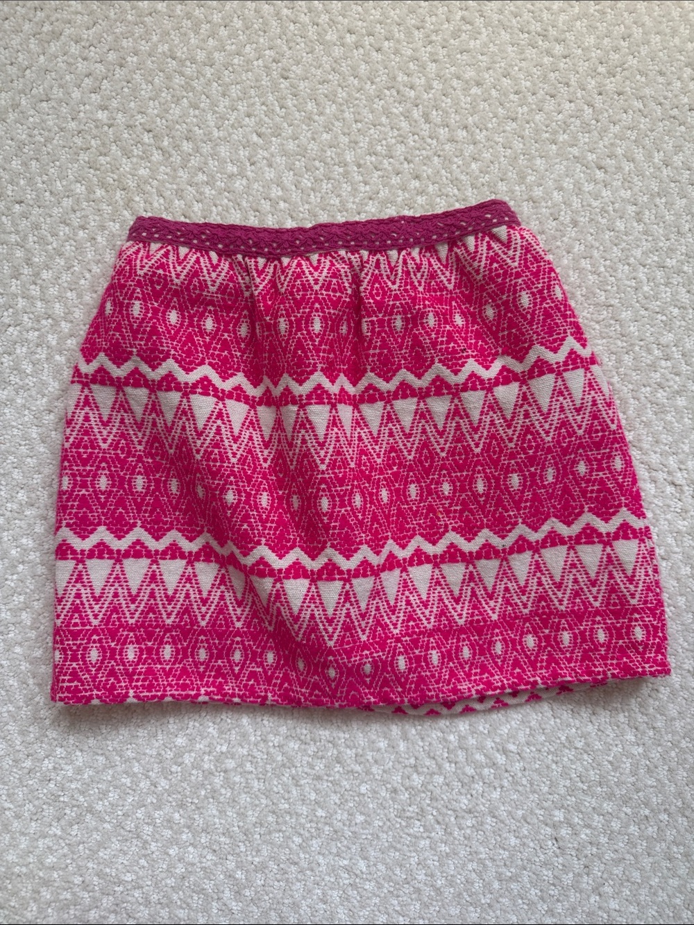 Peek Pink and White Patterned Skirt